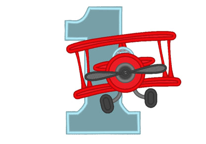 Airplane Birthday Numbers