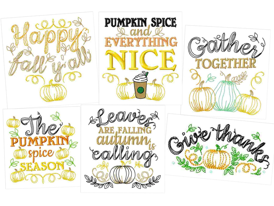 Happy Fall Thanksgiving Kitchen Towel Set