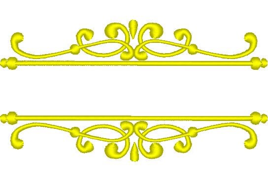 split Ampersand family machine embroidery applique 2 types and mini