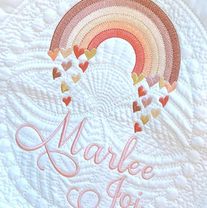 Mini Light Rainbow Falling Hearts