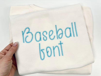 Baseball Stitch Sport Font