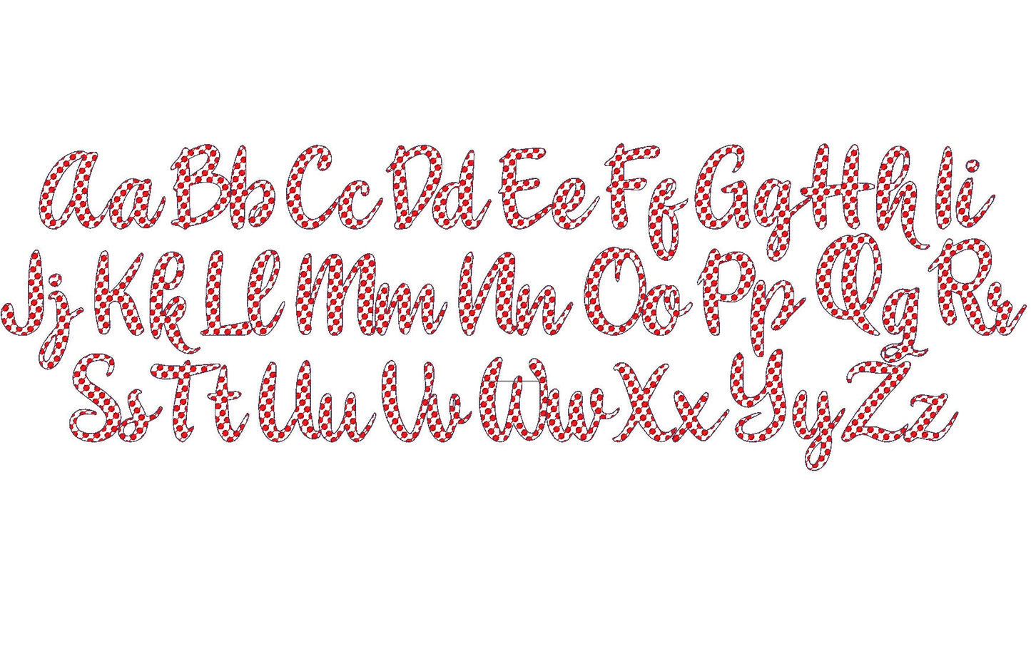 Polka Dot Minnie Mouse Font