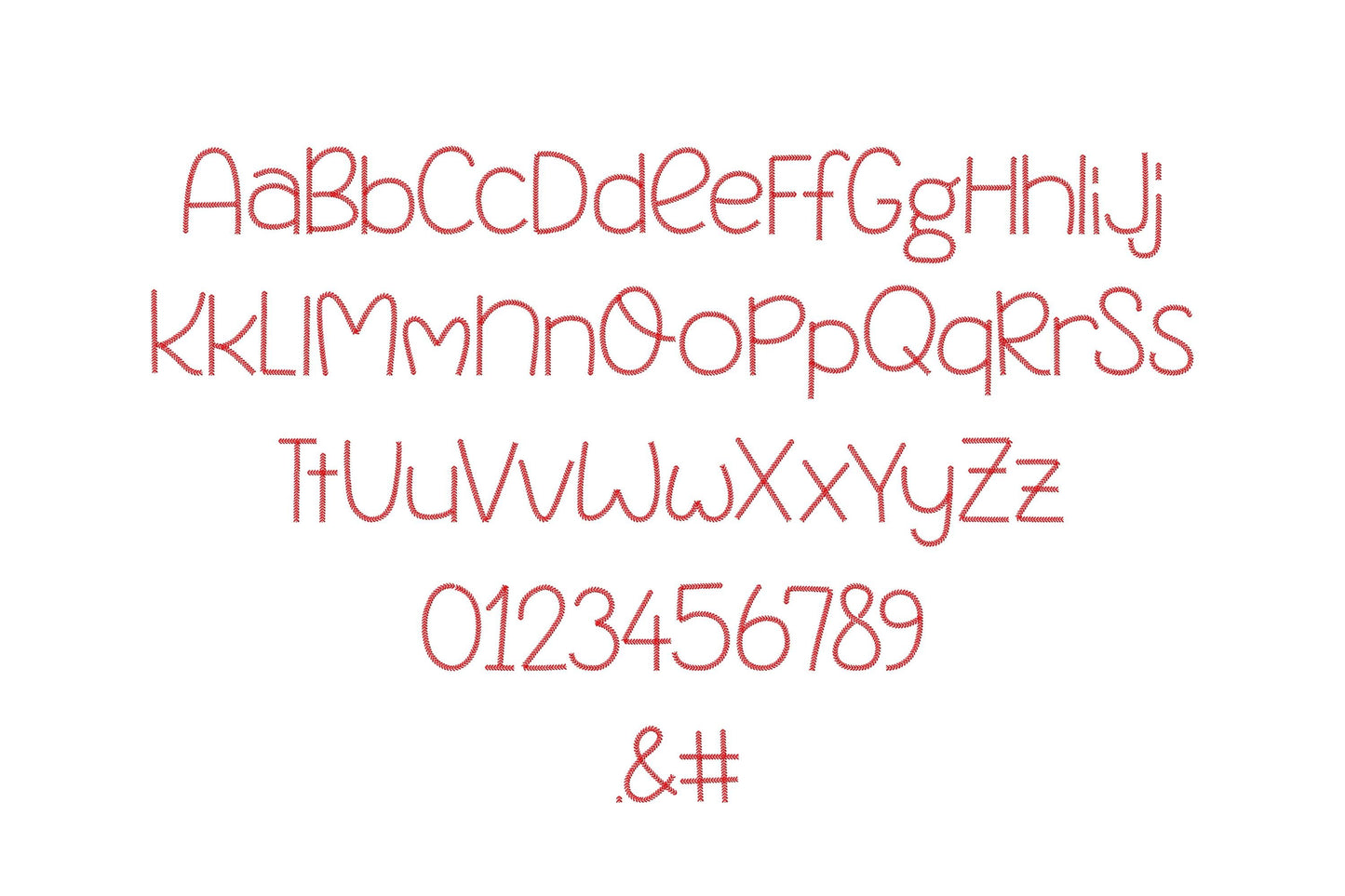 Baseball Stitch Softball Sports Font