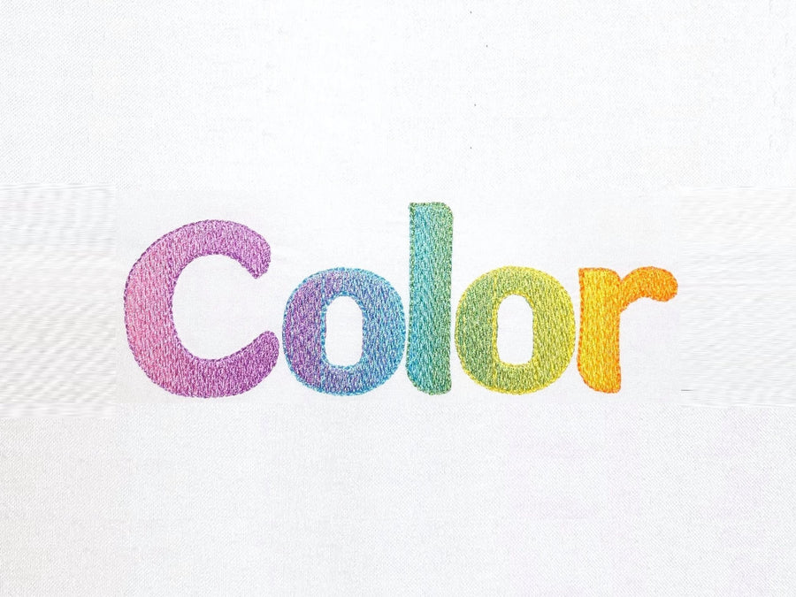 Iridescent Ombre Awesome Font