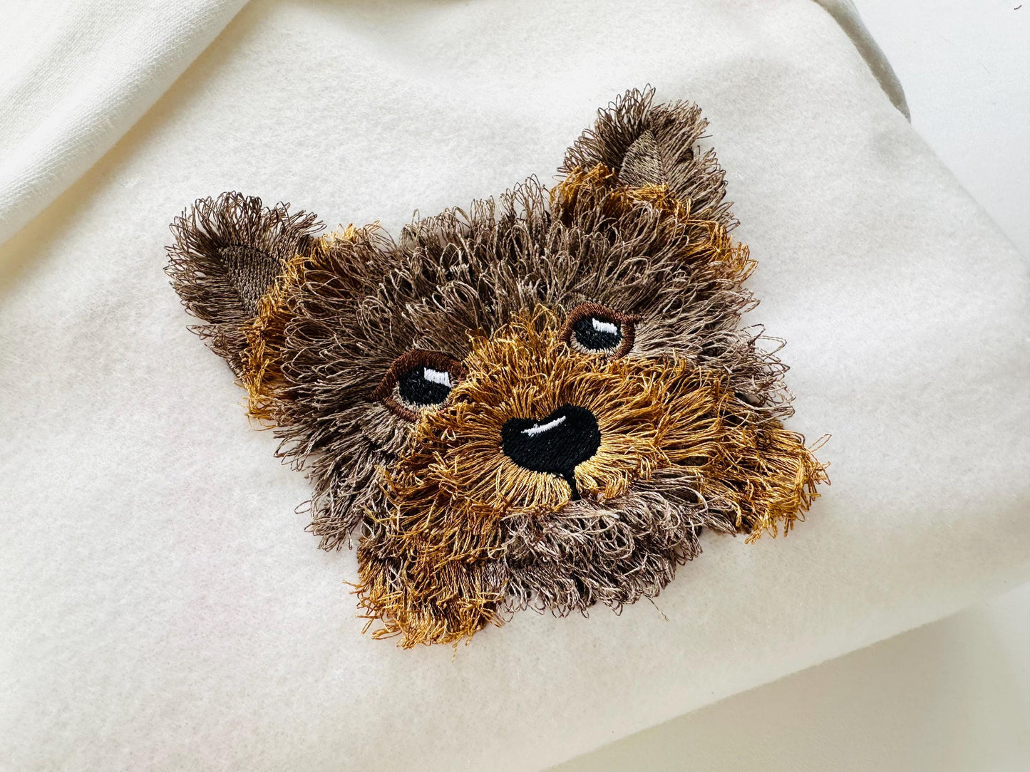 Fringed Little Puppy Yorkshire Terrier