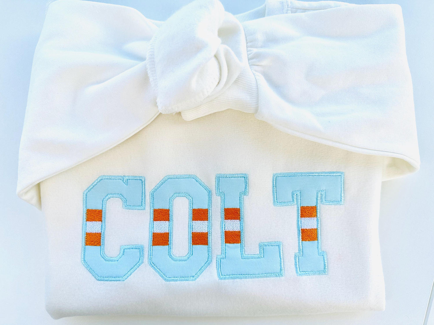 Striped Varsity Sports Font Applique