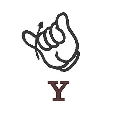 Hand Sign Language Font