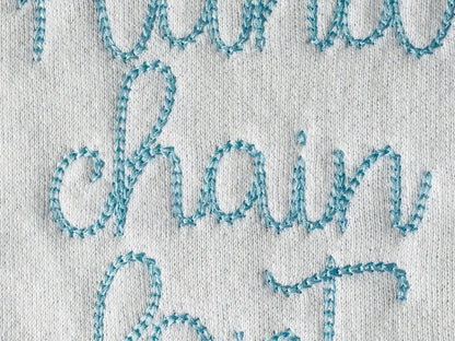 Quick Light Chain Stitch Handwritten Mini Font