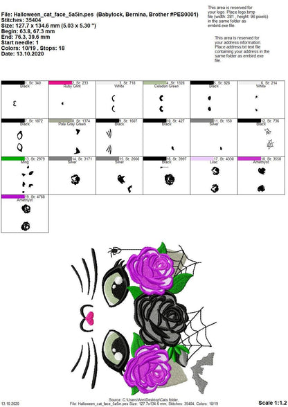 Halloween Kitty Cat Rose Floral Crown