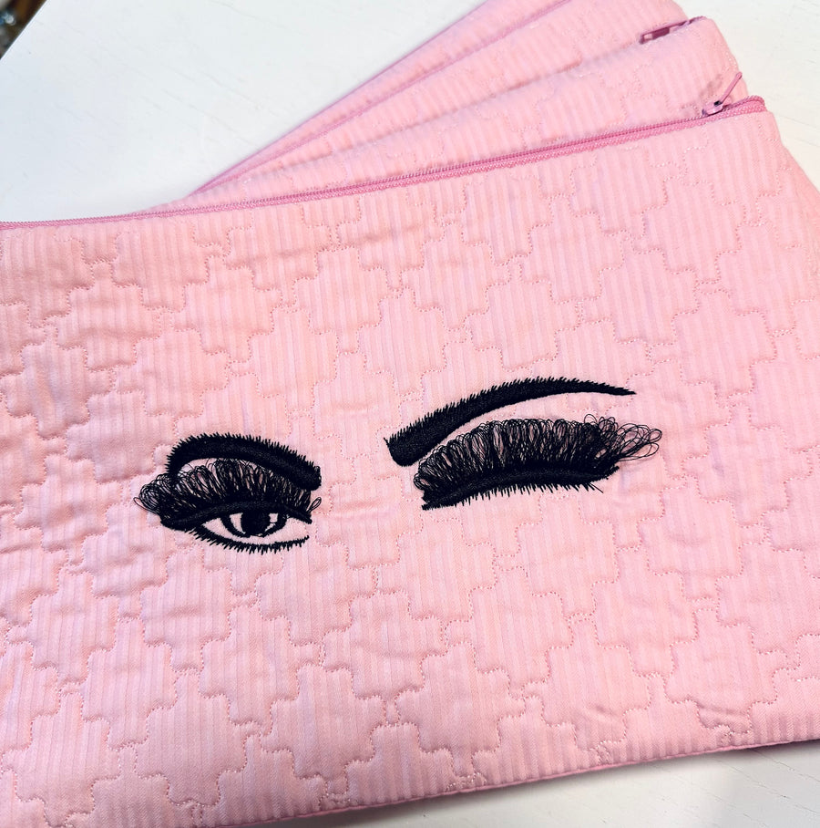 Doll Blinking Eyes Zipper Pouch ITH