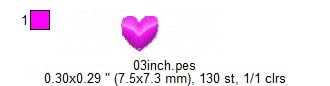 Mini Heart Monogram Accent