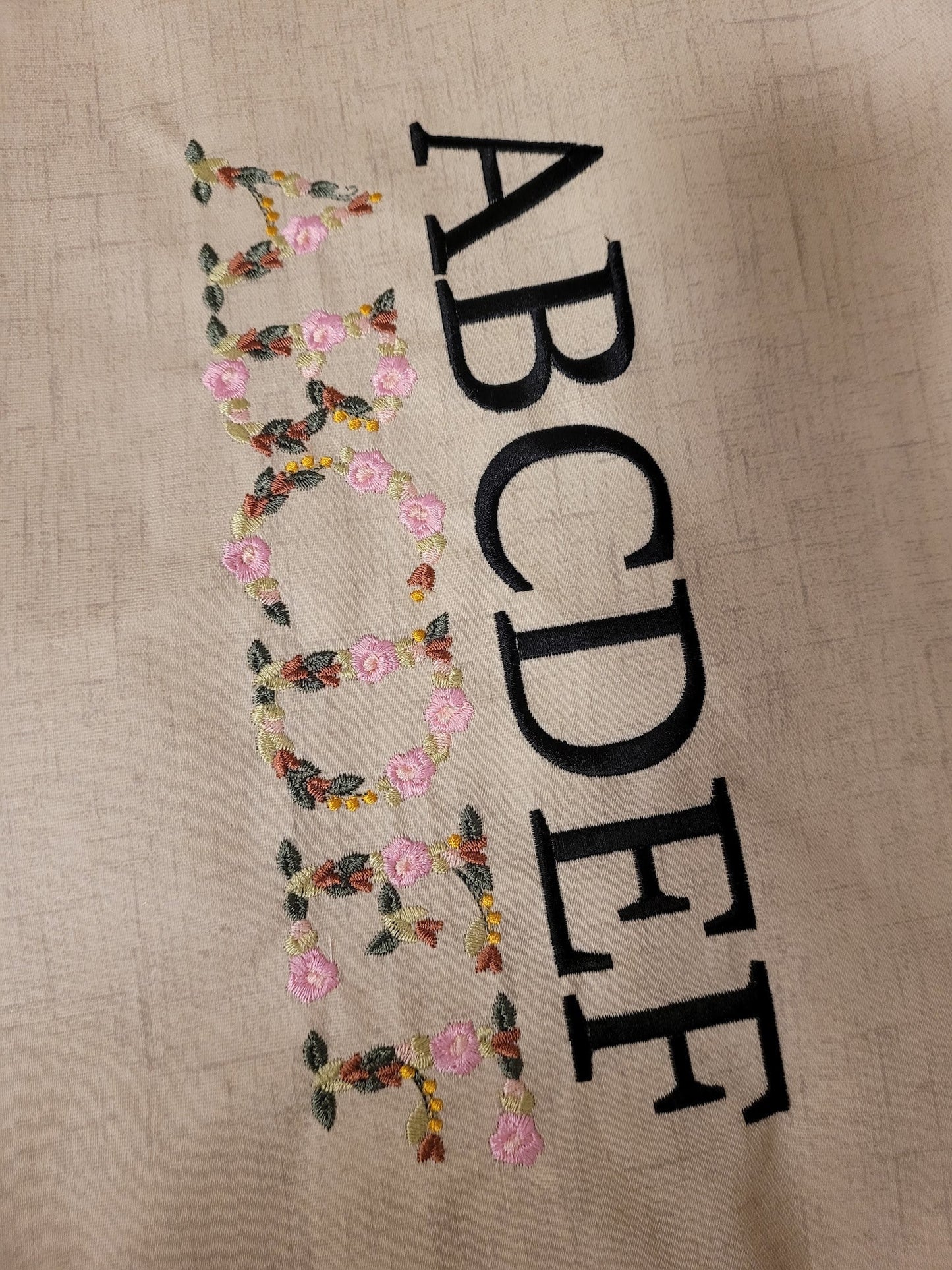 Mini Roses Floral Font