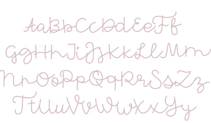 Satin Stitch Line Font