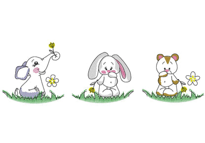 Sketch Stitch Baby Nursery Set