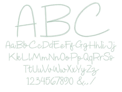Quick Light Stitch Love Chain Font