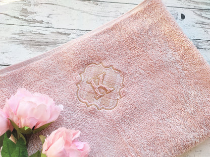Embossed Towel Gingham Monogram Font