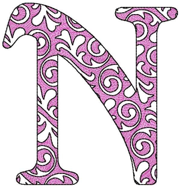 Swirl Garden Flag Block Font