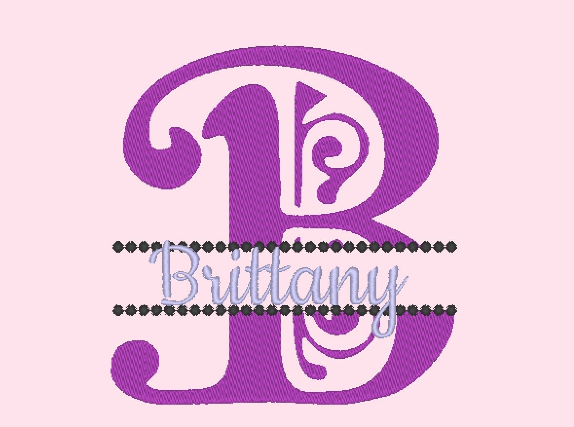 Elegant Split Monogram Font