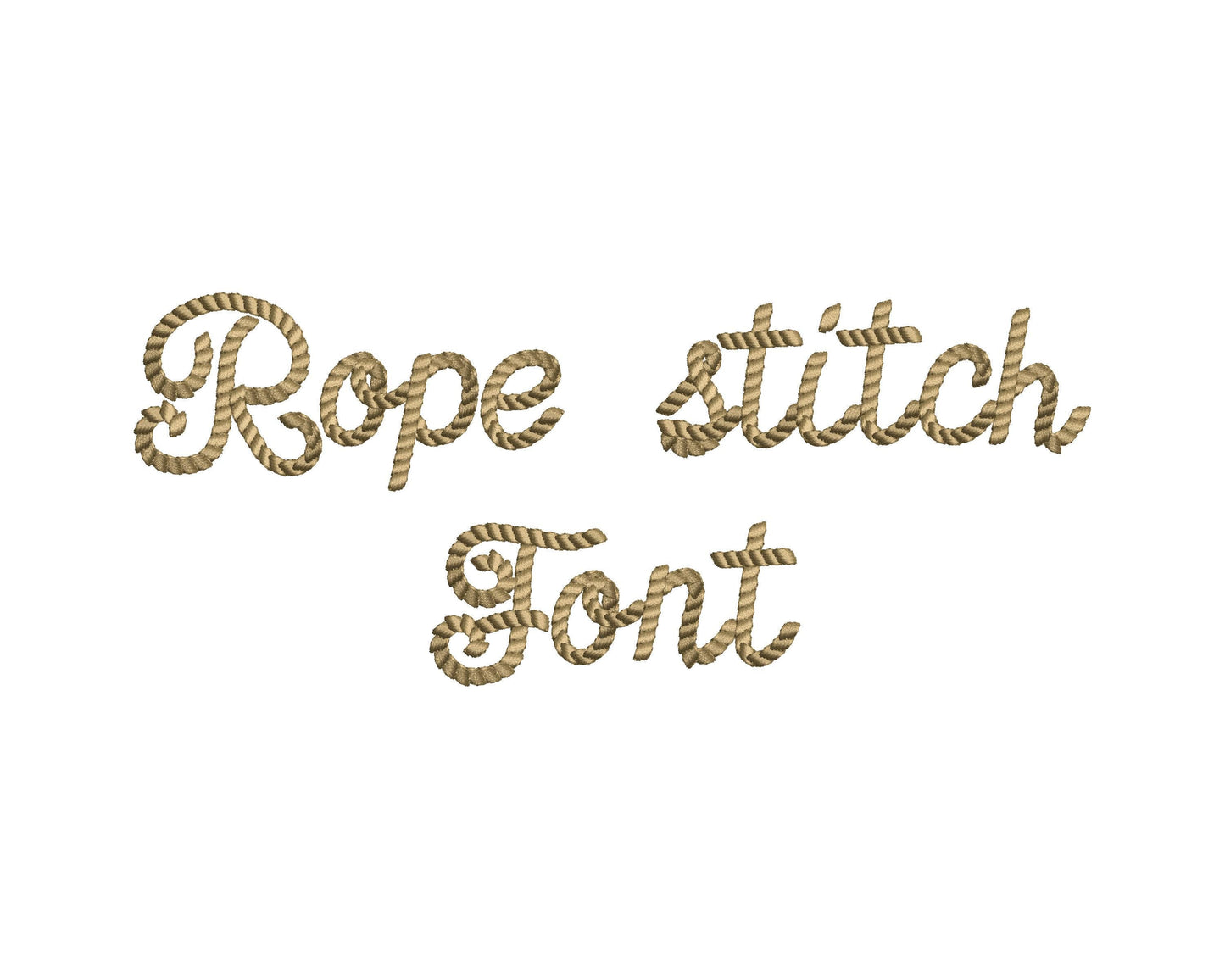 Rope Stitch Handwritten Font