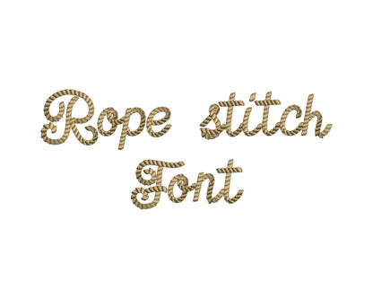 Rope Stitch Handwritten Font