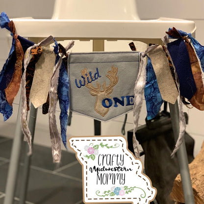 Buck Deer Head Applique