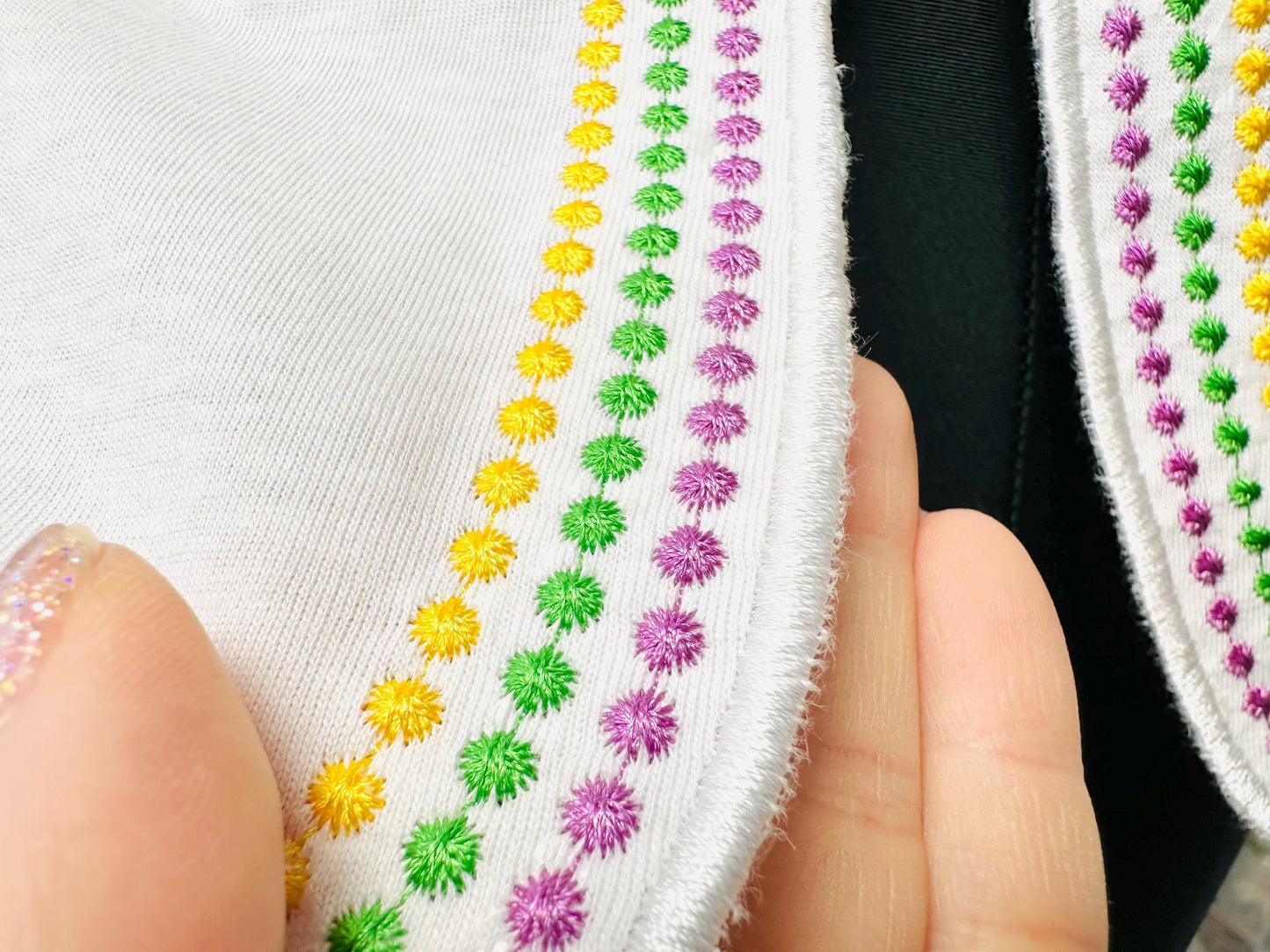 Mardi Gras Pearl Split Side Seam