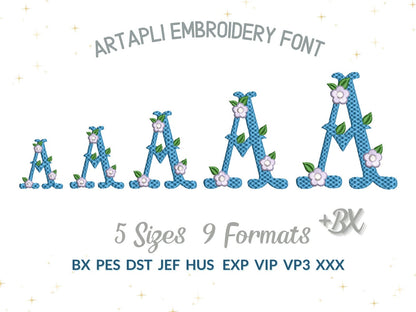 Fishtail Floral And Plain Font Set