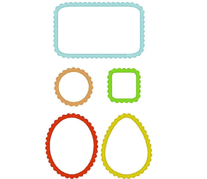 Monogram Frame Applique Set