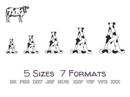 Cow Spots Patterned Fishtail Font