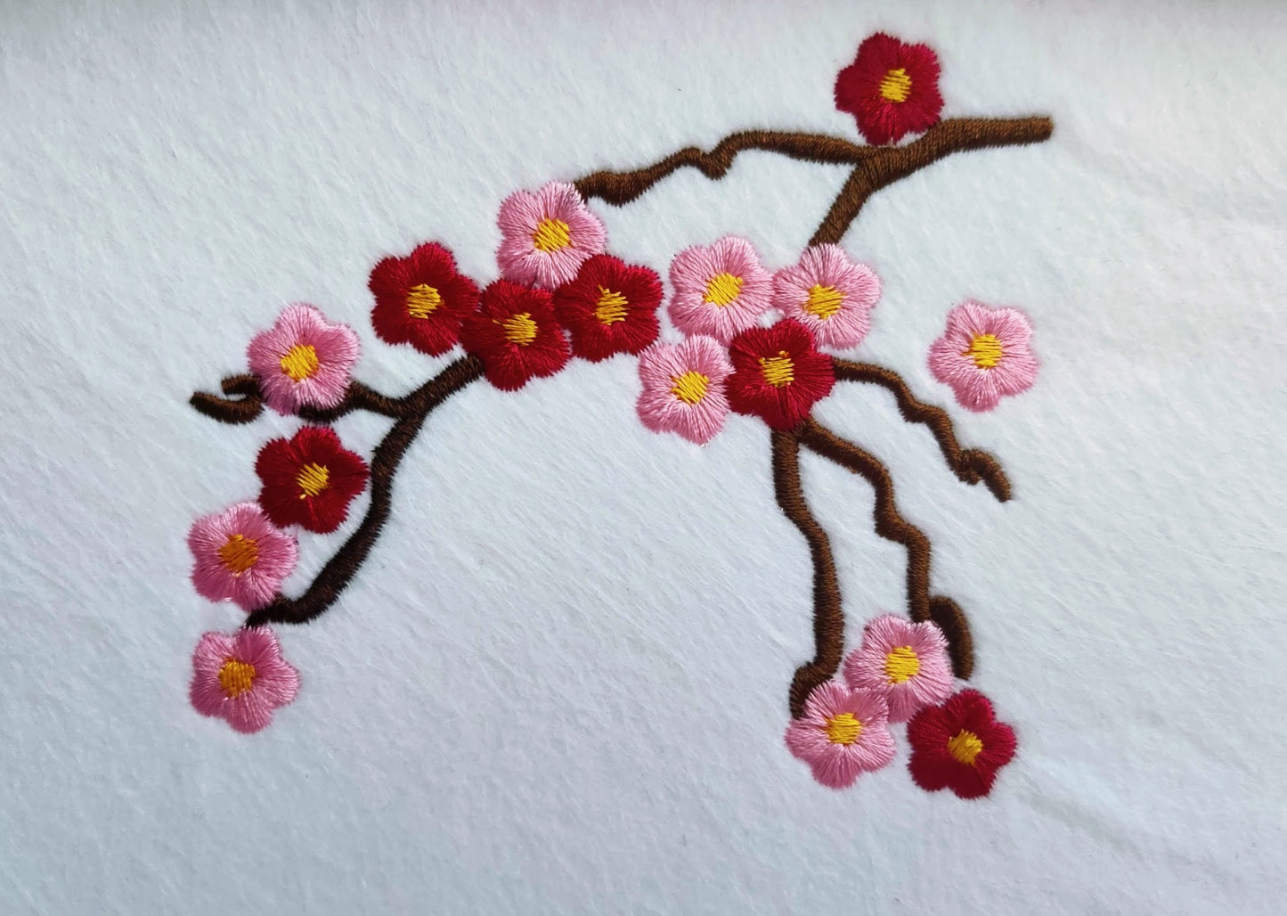 Cherry Blossom mini for embroidery hoops 4x4, 5x7 and 6x10