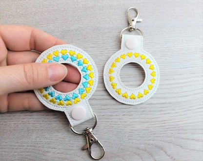 Heart Donut Keychain