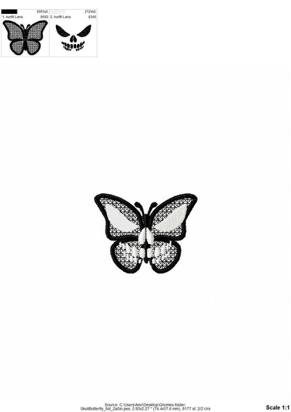 Skull Butterfly 3D Dimensional FSL