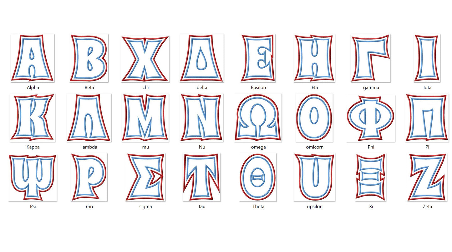 2 Layers Sororities Fancy Greek Font