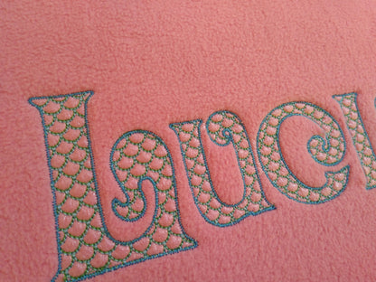 Mermaid Font Light Stitch