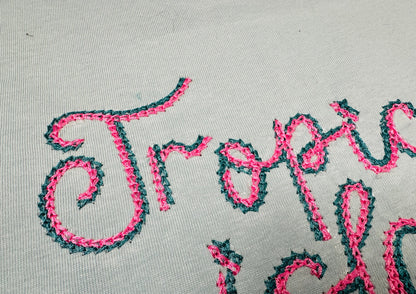 Double Light Chain Stitch Font