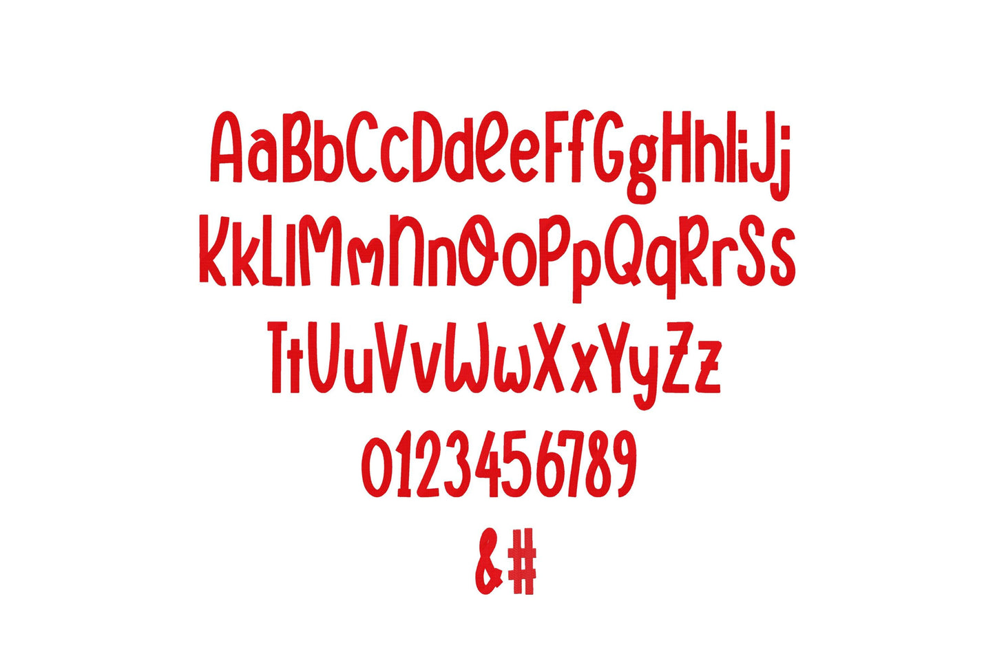 Versatile Fill Stitch Font Steve