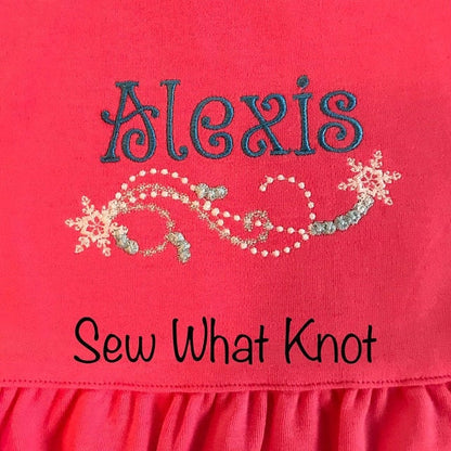 Frozen Snowflake Swirl Star Tail Set