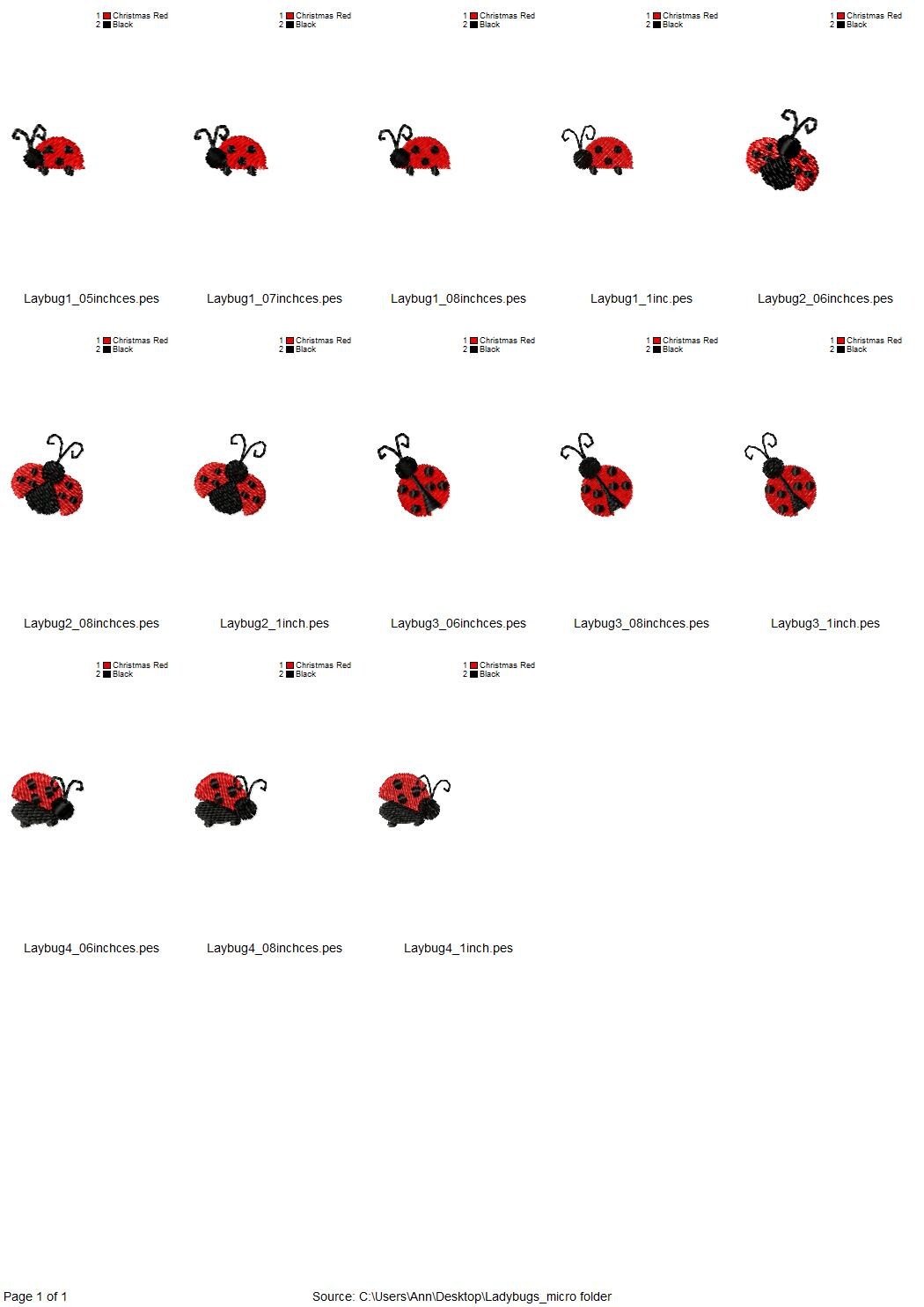 Micor Mini Ladybug Accent