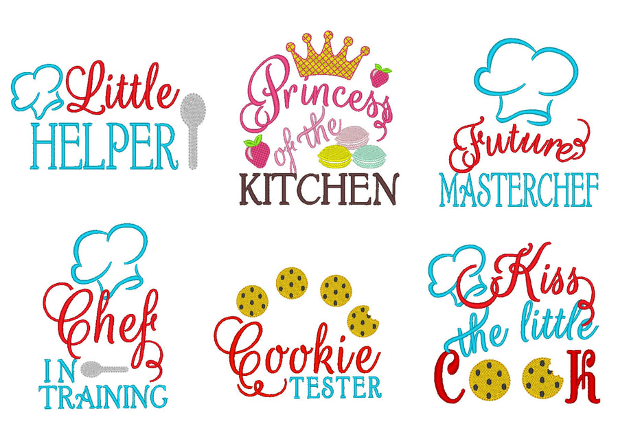 Kids Apron Kitchen Awesome Quote Set