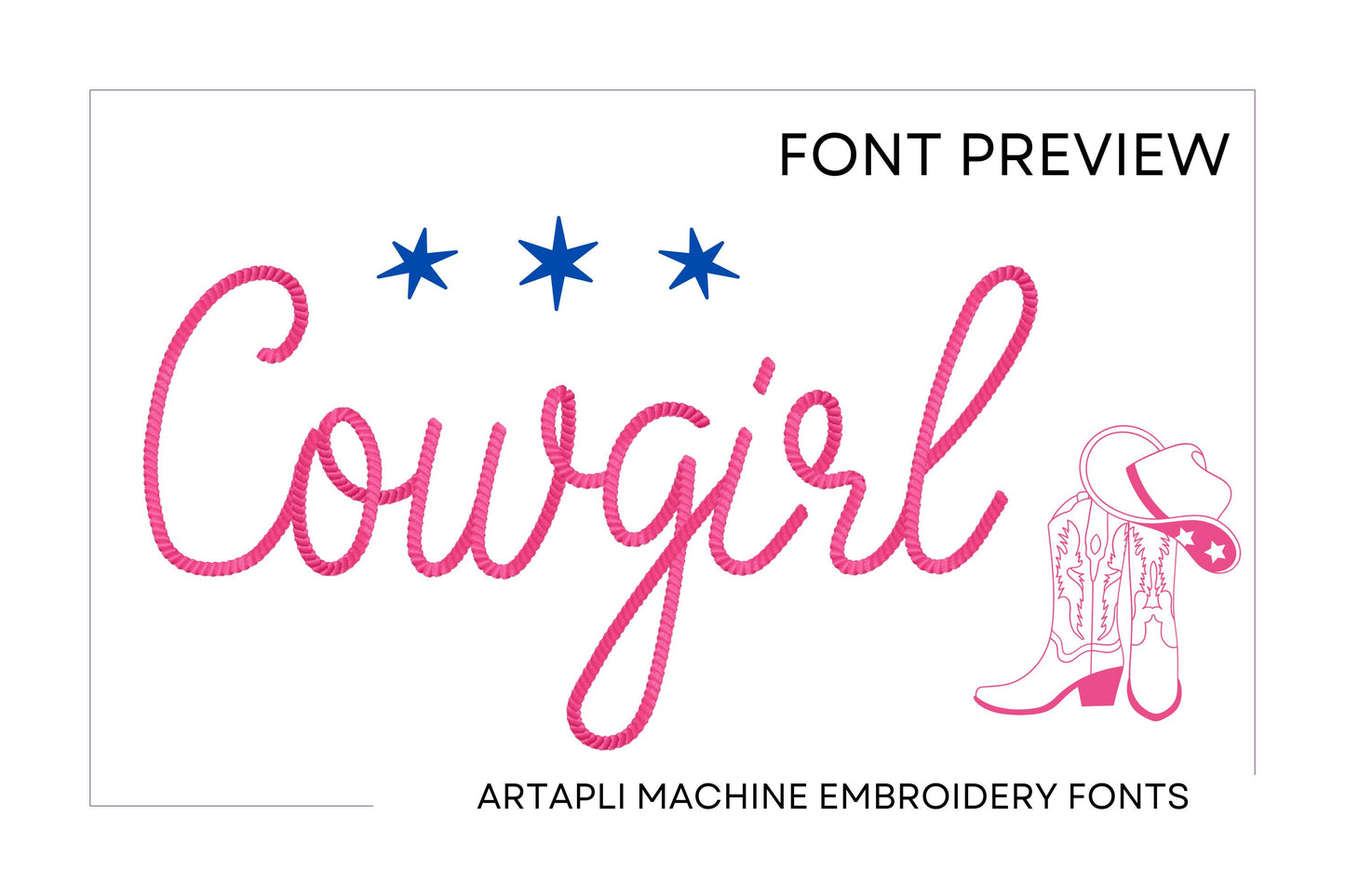 Handwritten Rope Stitch Font Sandy