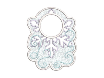 Snowflake Towel Hanging Hole Topper