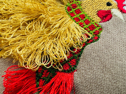 Fringed Chicken Christmas Festive Outfit