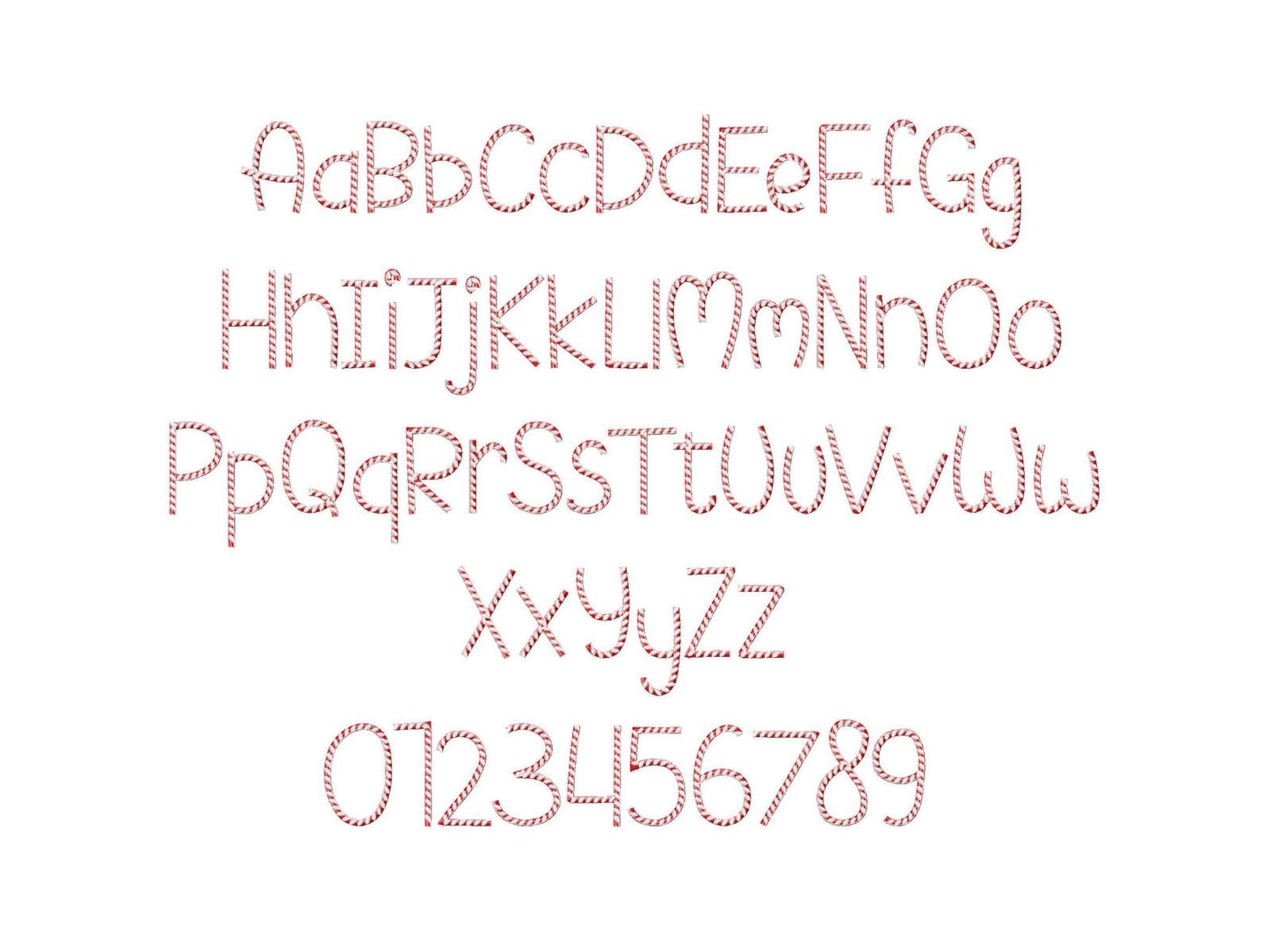 Candy Cane Christmas Font