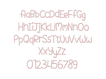 Candy Cane Christmas Font