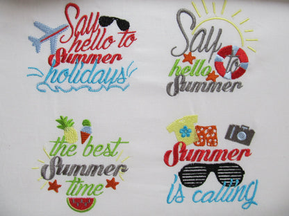 Summer cute quotes, summertime holiday sayings, bath towel summer