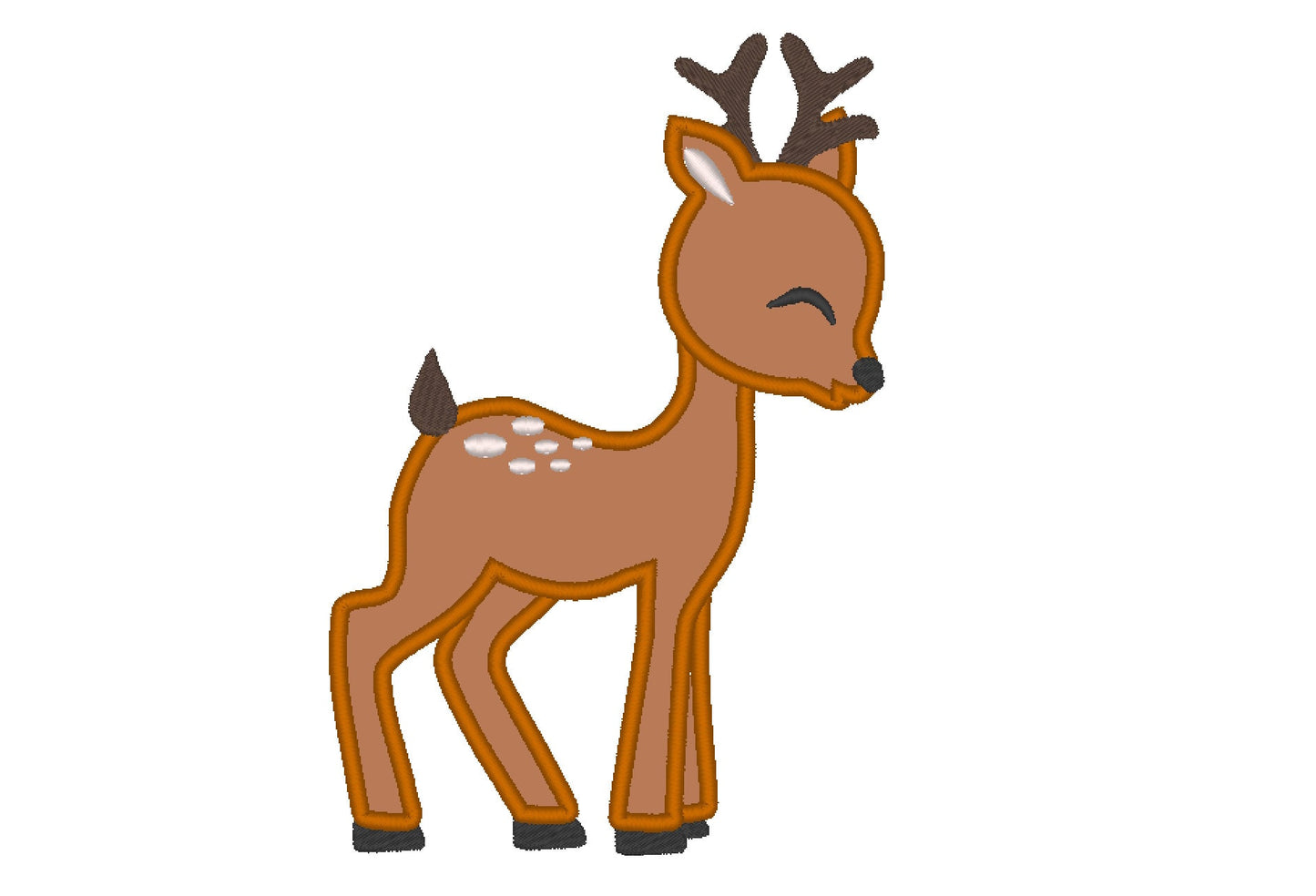 Little Deer Fawn Baby Applique