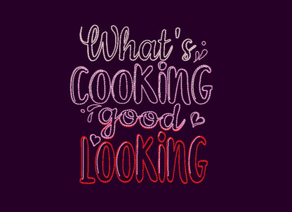 Kitchen lovely quotes 6 designs pack machine embroidery designs for