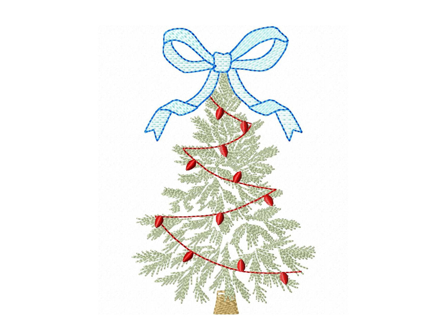 Vintage Baby Bow Christmas Tree