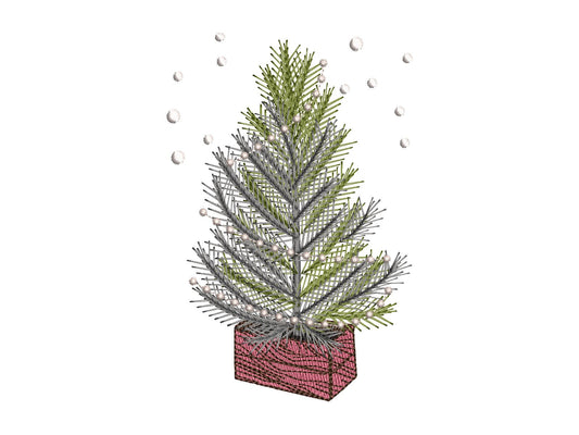 Rustic Old Fashioned Christmas Tree