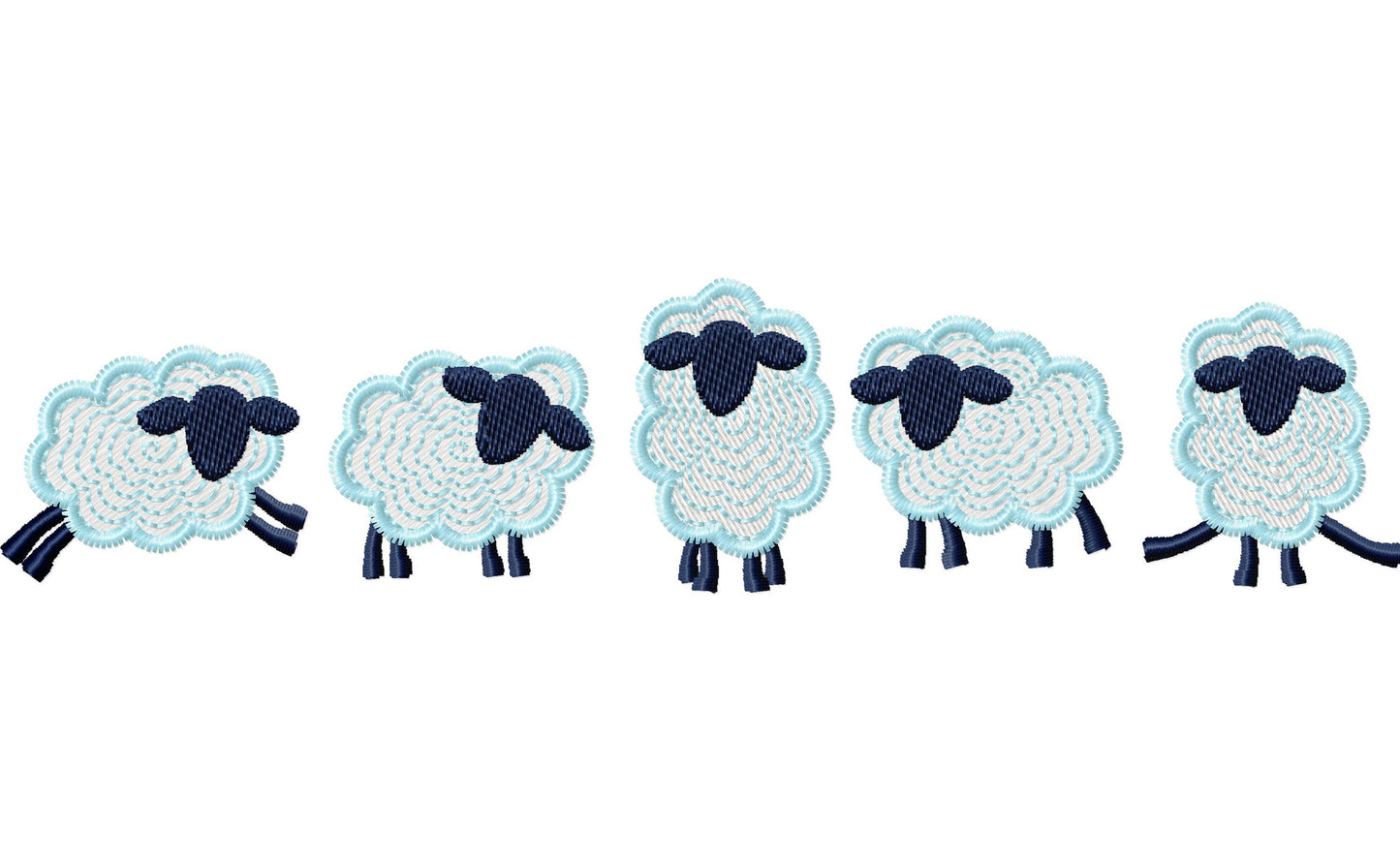 Mini Baby Sheep Lamb Set of 5